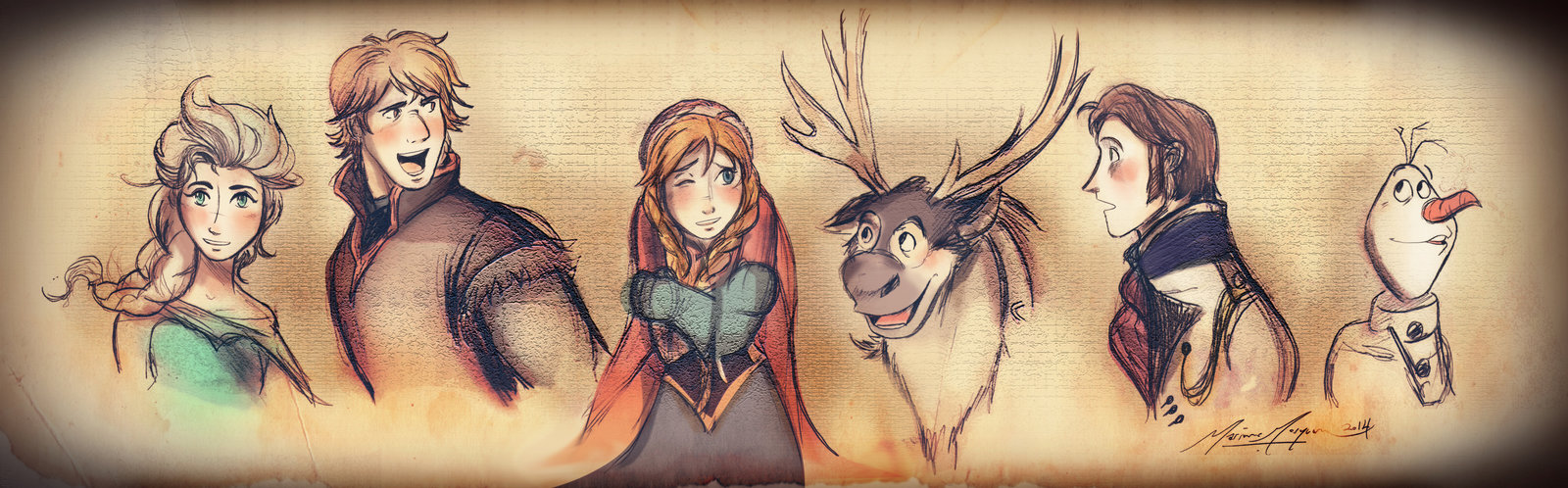 1600x498 The Frozen Gang [A Sketch Series] By The Longfall Of 1979 On - Sketch Series