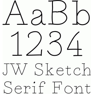 300x300 Silhouette Design Store - Sketch Serif