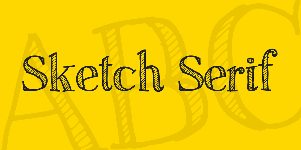 1024x512 Sketch Serif Font 1001 Fonts - Sketch Serif
