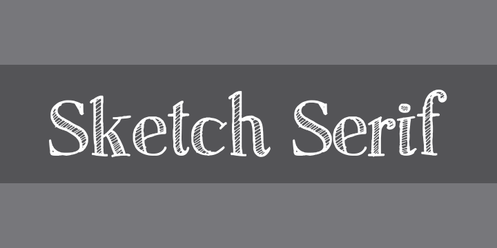 720x360 Sketch Serif Font Zillion - Sketch Serif