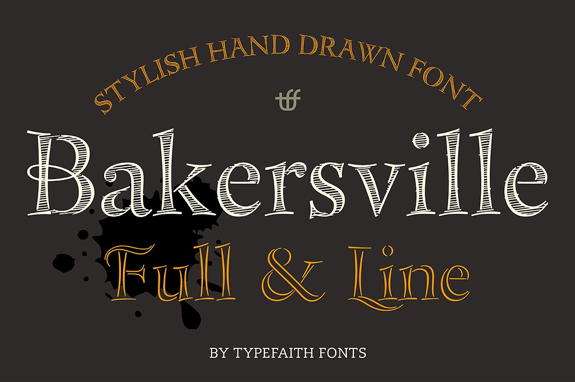 1160x772 Bakersville - Sketch Serif Font