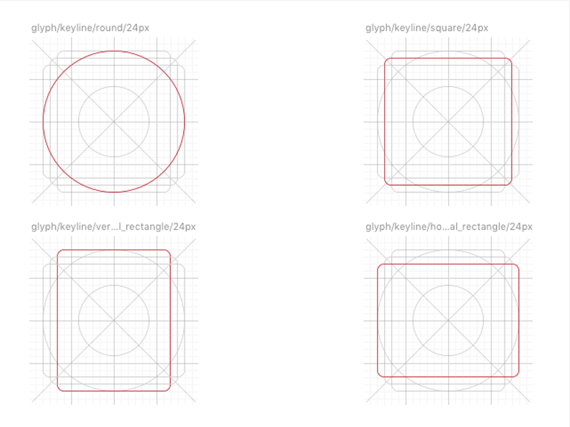 800x600 Keyline Shapes 24px Sketch Freebie - Sketch Shapes