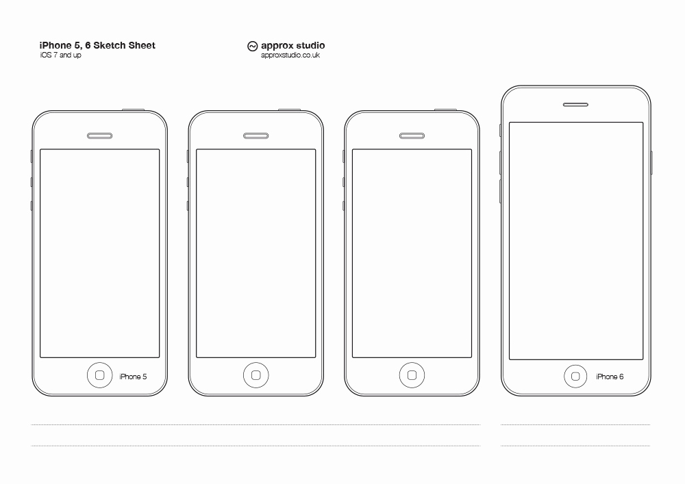 1000x707 Sketch App Iphone Free Iphone 7 Jet Black Sketch Mockup By Pontus - Sketch Sheet