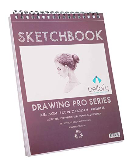 424x550 Bellofy 100 Sheet Sketch Book 9x12 Inch 64 Ib 95 Gsm - Sketch Sheet