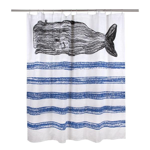 600x600 Thomas Paul Whale Sketch Shower Curtain Design Public - Sketch Shower Curtain
