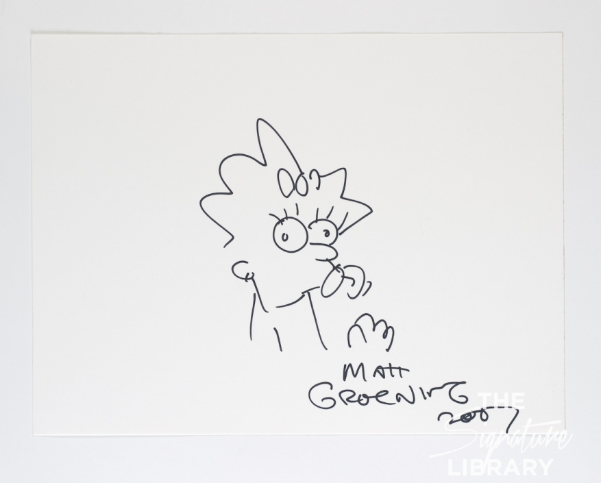 877x705 Matt Groening - Sketch Signature