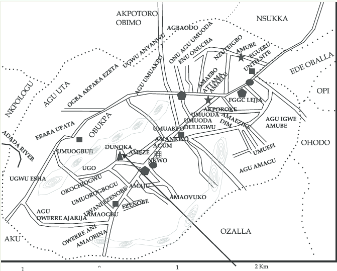 671x539 Sketch Map Of Lejja. The Site Is Shown By An Arrow. Source - Sketch Site