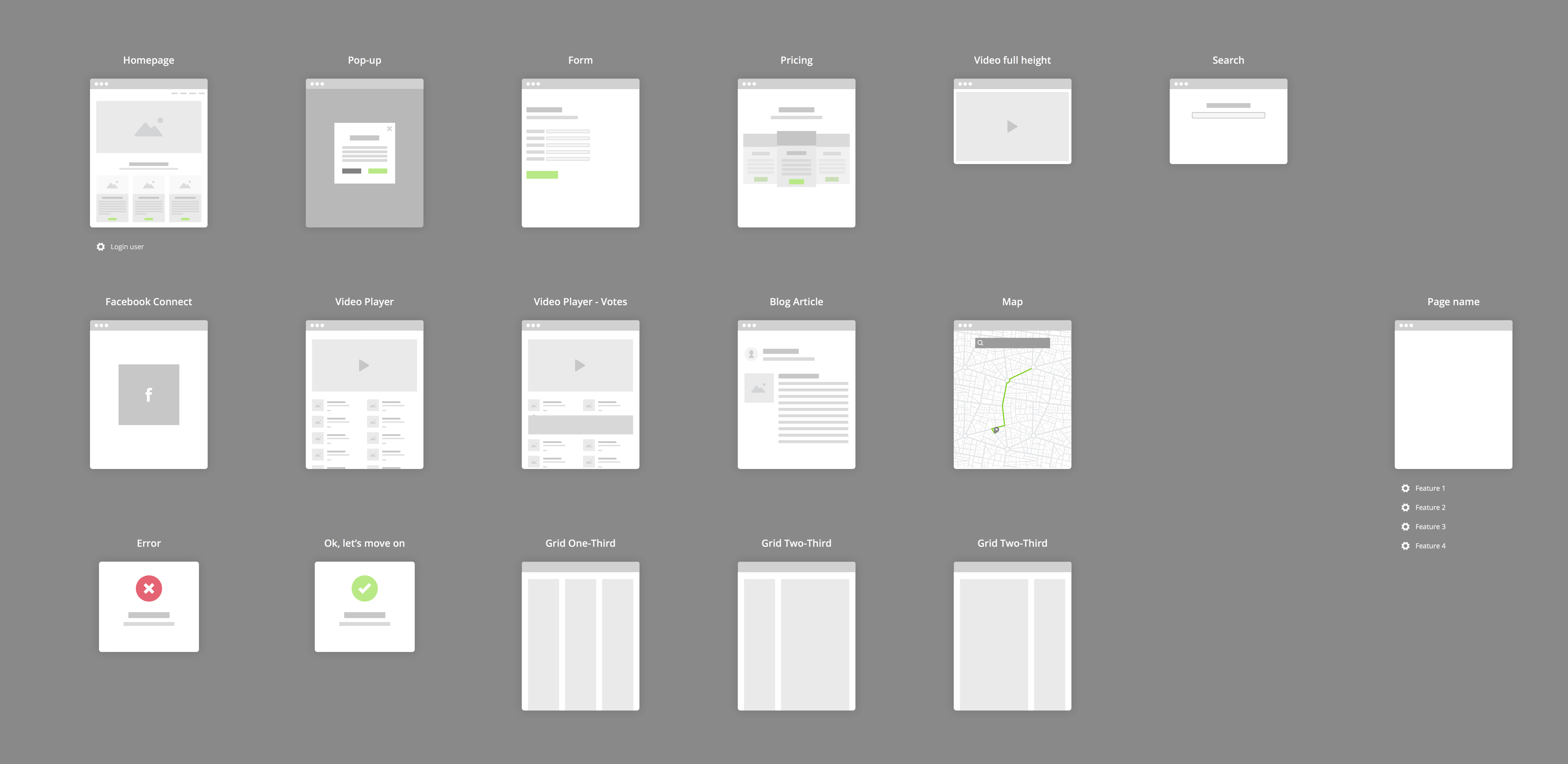 8000x3900 Flowchart Kit Sketch Freebie - Sketch Sitemap