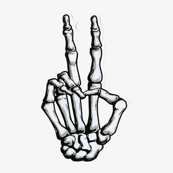 564x564 Sketch Skeleton, Palm, Creative, Bone Png Image And Clipart For - Sketch Skeleton