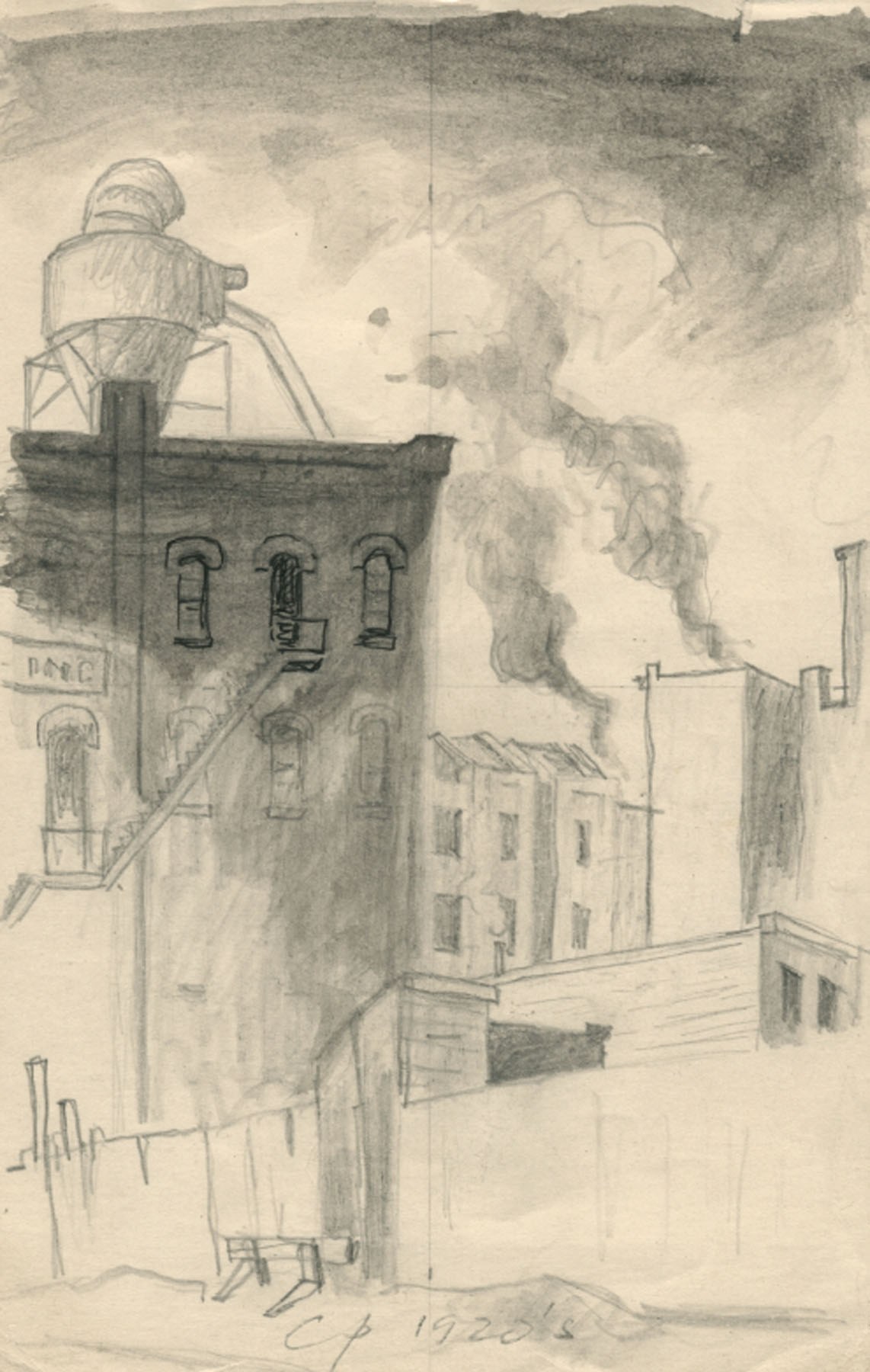 1142x1800 Building Sketch (Smoke) - Sketch Smoke