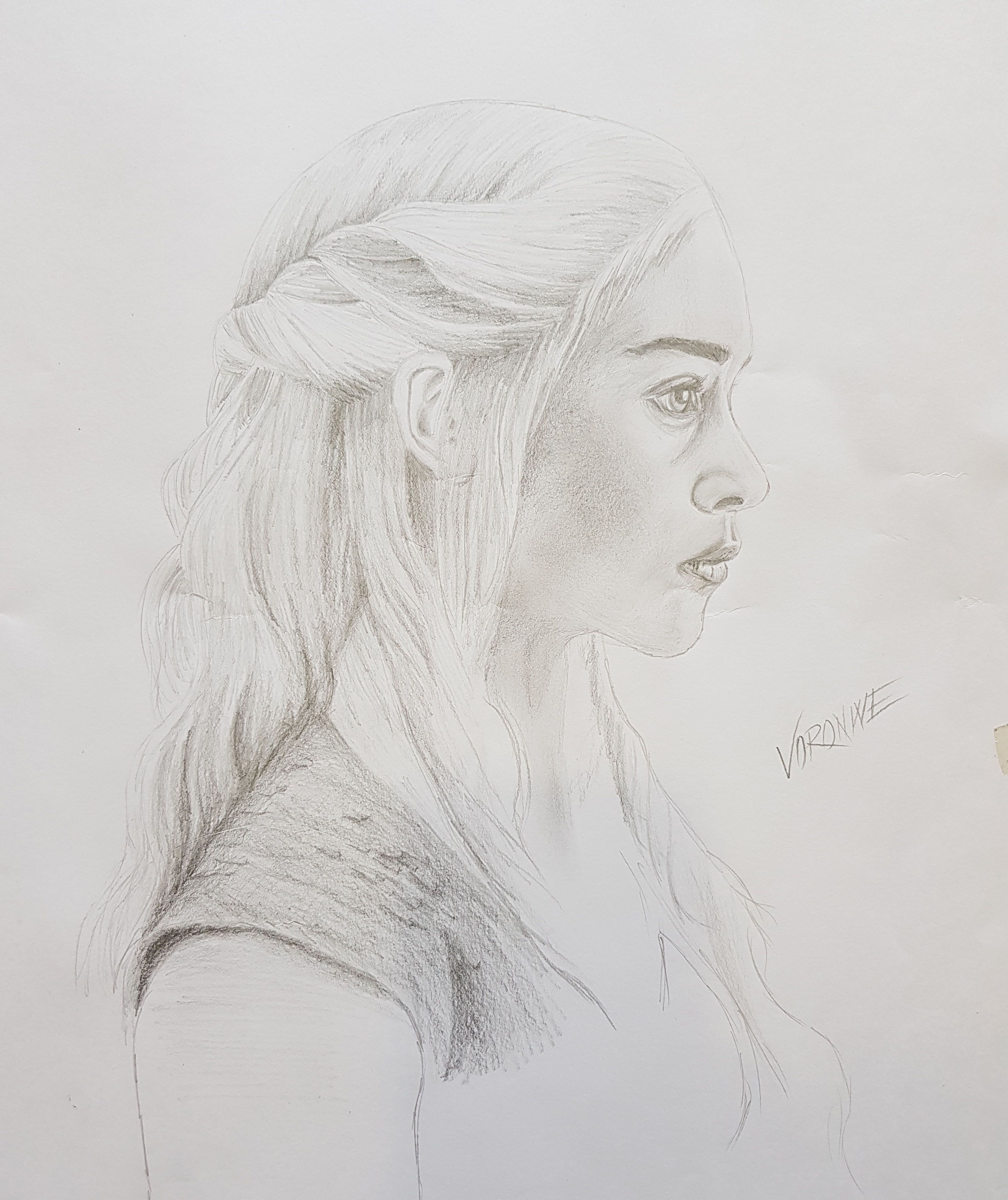 2964x3528 Step By Step Sketching Tips By My Fresh Sketch Of Daenerys - Sketch Something