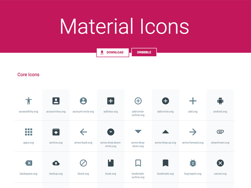 800x600 Material Icons Pack Sketch Freebie - Sketch Source