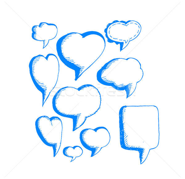 600x582 Speech Bubble Sketch Hand Drawn Bubble Speech Vector Illustration - Sketch Speech Bubble