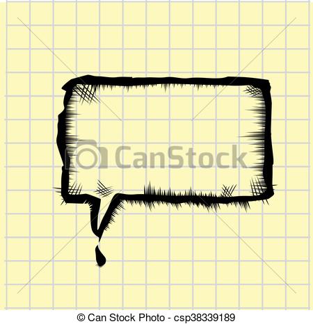 450x466 Vector Sketch Speech Bubble. Vector Sketch Hand Drawn Speech - Sketch Speech Bubble