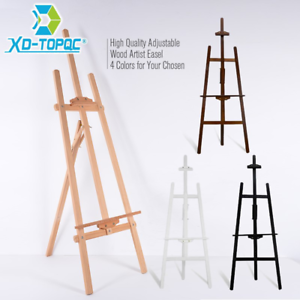 300x300 Pine Wood Easel Artist Tripod Art Display Painting Shop Adjustable - Sketch Stand