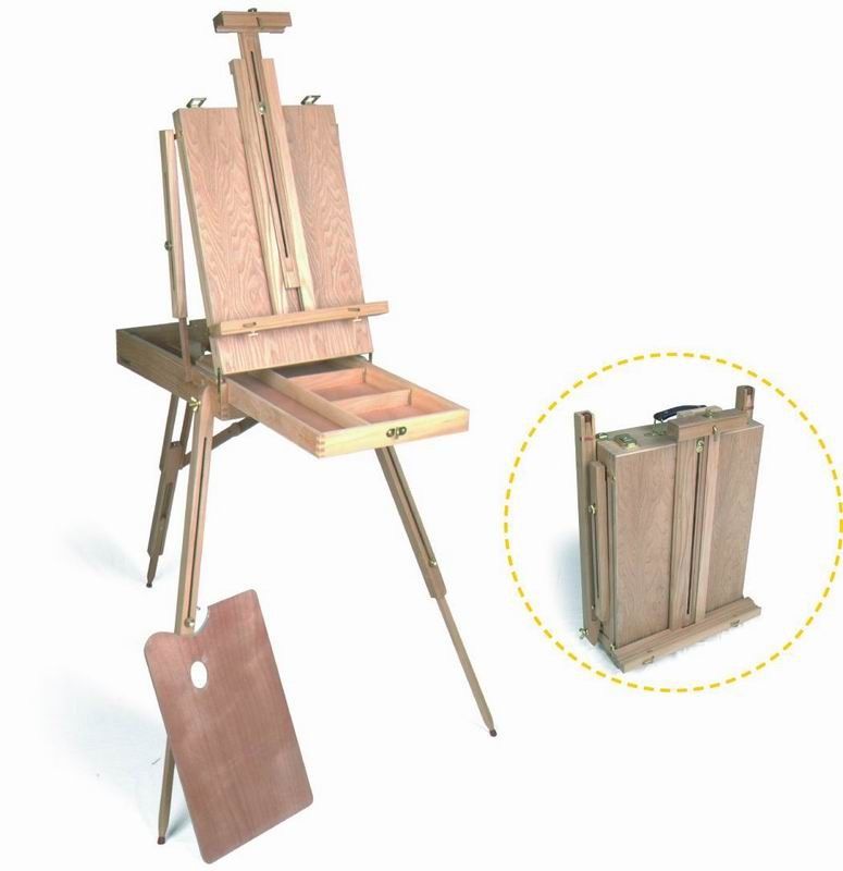 775x800 Wooden Painting Easel Art Stand , French Sketch Box Easel With - Sketch Stand