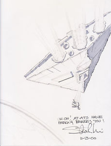 229x300 Steven R. Reiss Original Hand Drawn Star Wars Sketch Star Destroy - Sketch Star Wars