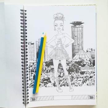 350x350 Students Or Artist Sketch Book Spiral Notebook Coloring Books With - Sketch Stencils