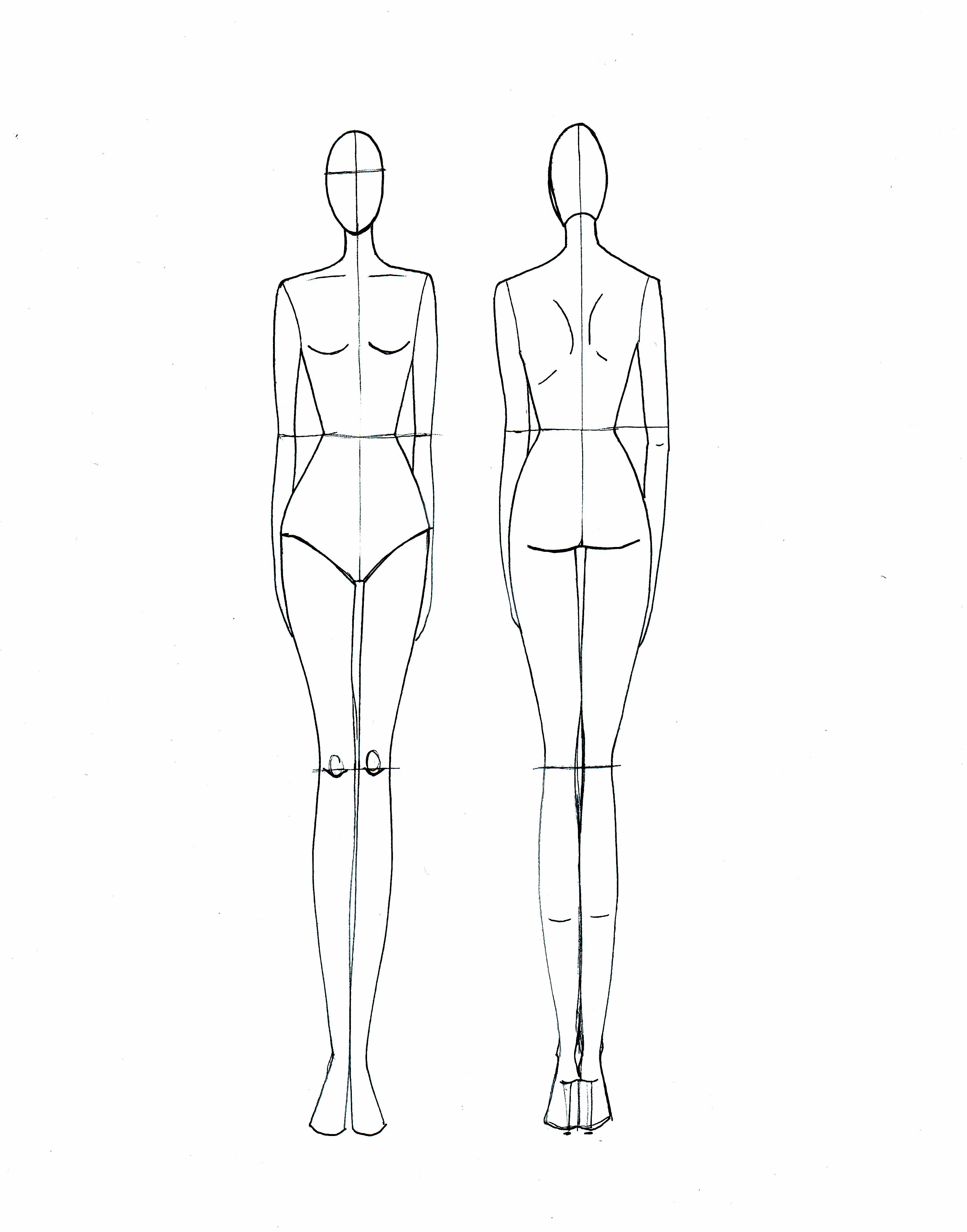 2990x3811 Model Sketches For Fashion Design Templates Sketch, Fashion Desig...