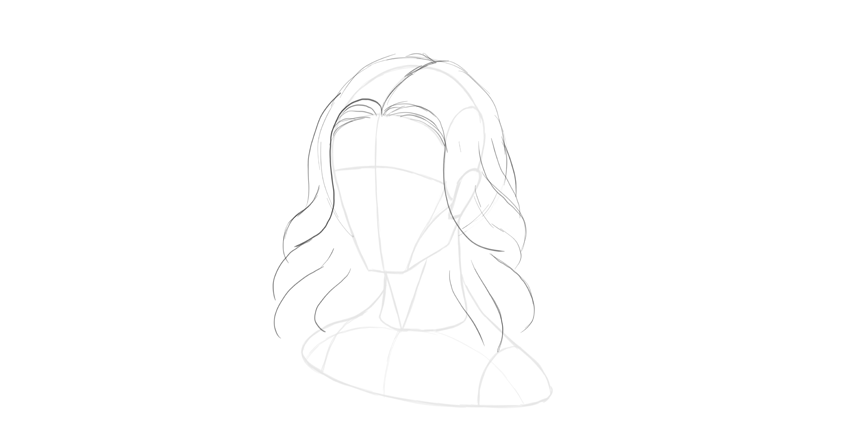 850x445 How To Draw Hair Step By Step - Sketch Step By Step