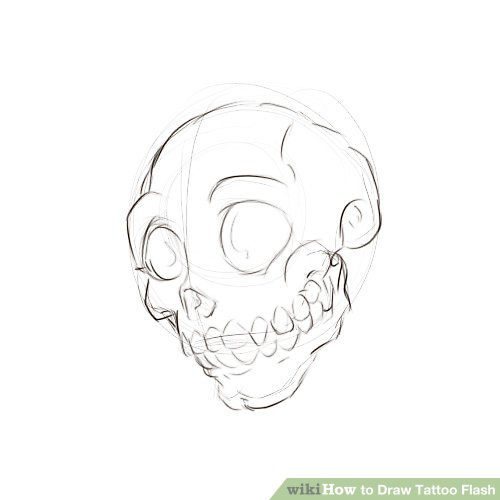 500x500 How To Draw Tattoo Flash 7 Steps (With Pictures) - Sketch Steps