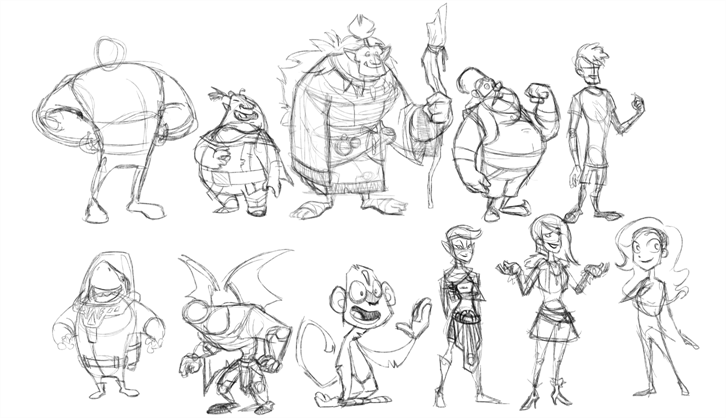 726x418 Character Design Basic Steps - Sketch Steps