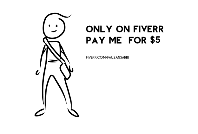 680x459 Draw Sketch Stick Man For Your Presentation By Fauzansahri - Sketch Stick