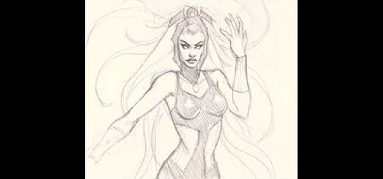 1280x600 How To Draw A Pencil Sketch Of Storm From The X Men Comic Books - Sketch Storm
