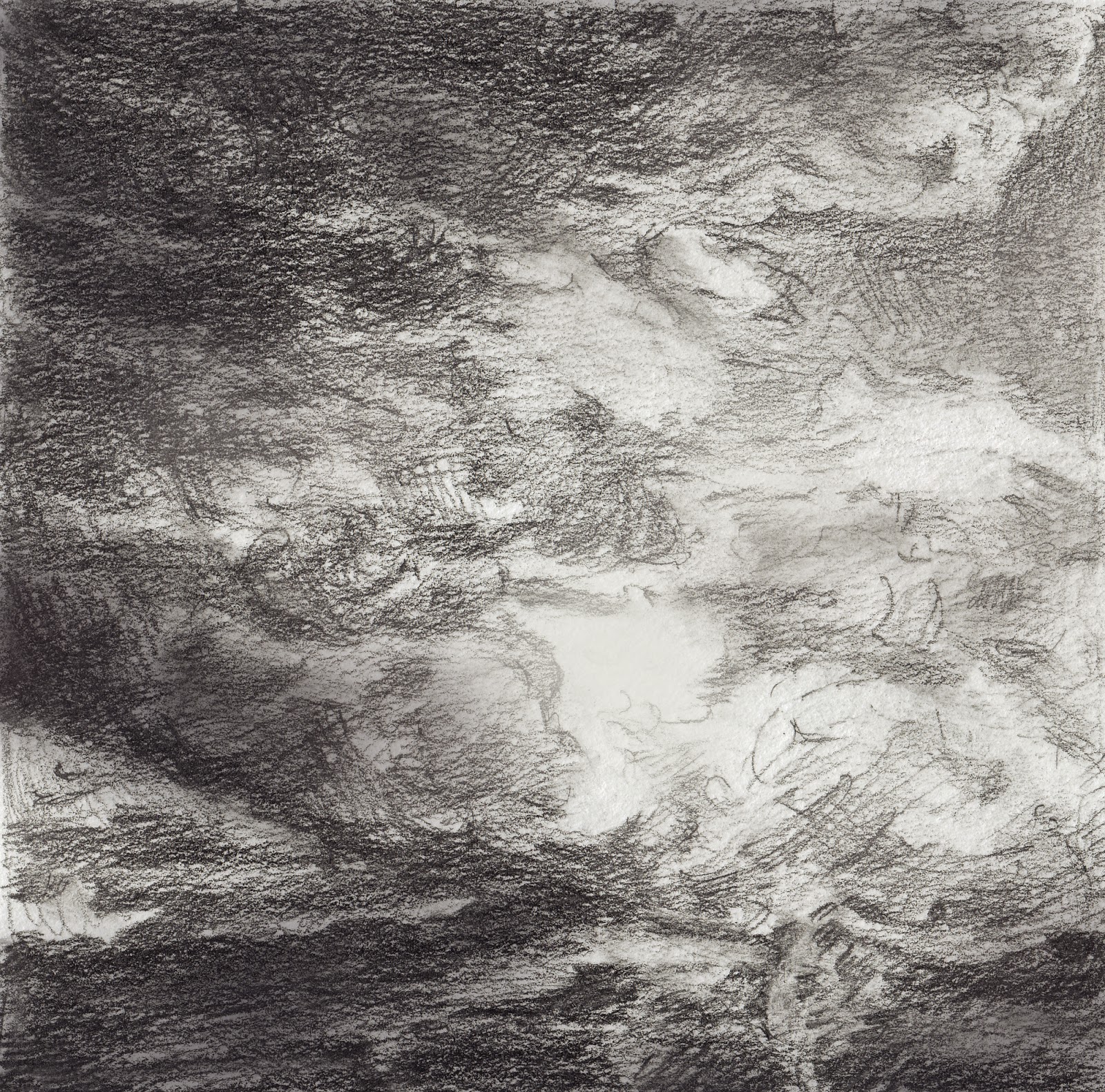 1600x1581 Katherine Kean Fine Art Angeles Forest Storm Sketch - Sketch Storm