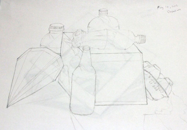 596x415 Student Sketch From Drawing Class. Root Division - Sketch Student