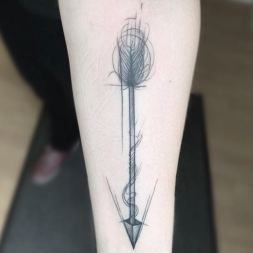 880x880 Sketch Tattoos By Frank Carrilho Show The Beauty Of Imperfection - Sketch Style Tattoo