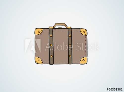 500x372 Sketch Of The Suitcase - Sketch Suitcase