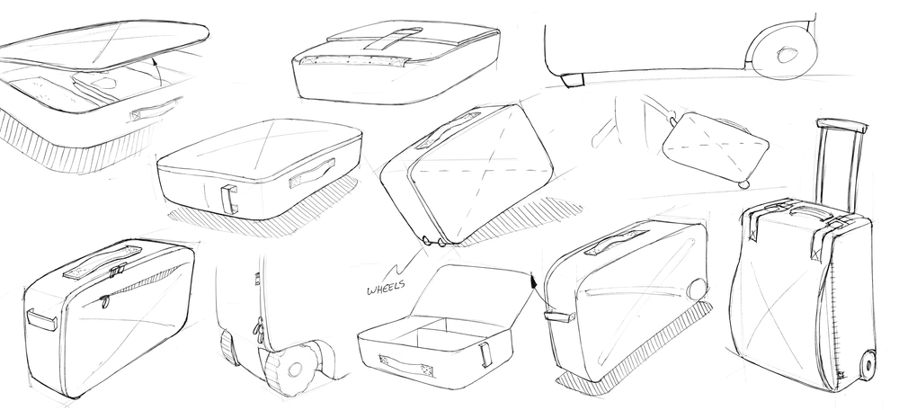 1000x456 Bowling Bag Adam Capron - Sketch Suitcase