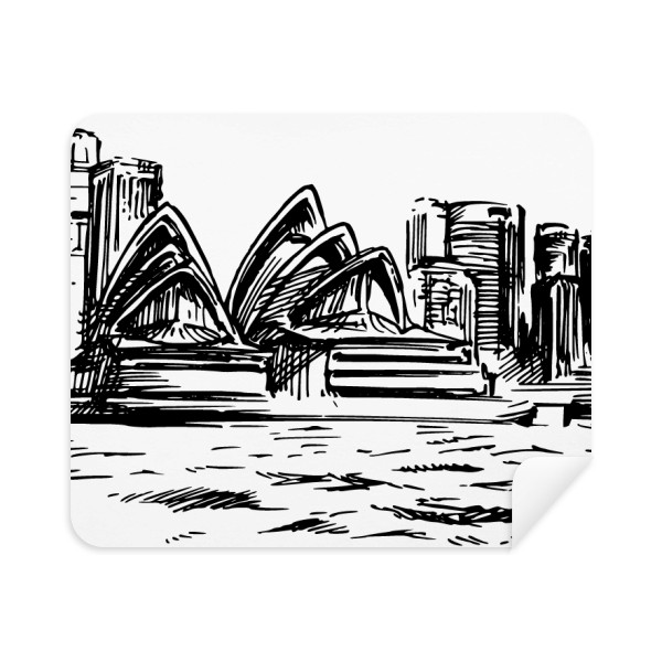 600x600 Australia Sydney Opera House Sketch Phone Screen Cleaner Glasses - Sketch Sydney