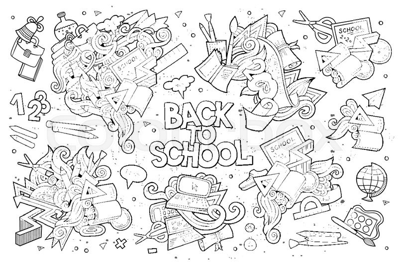800x532 School And Education Doodles Hand Drawn Vector Sketch Symbols And - Sketch Symbols