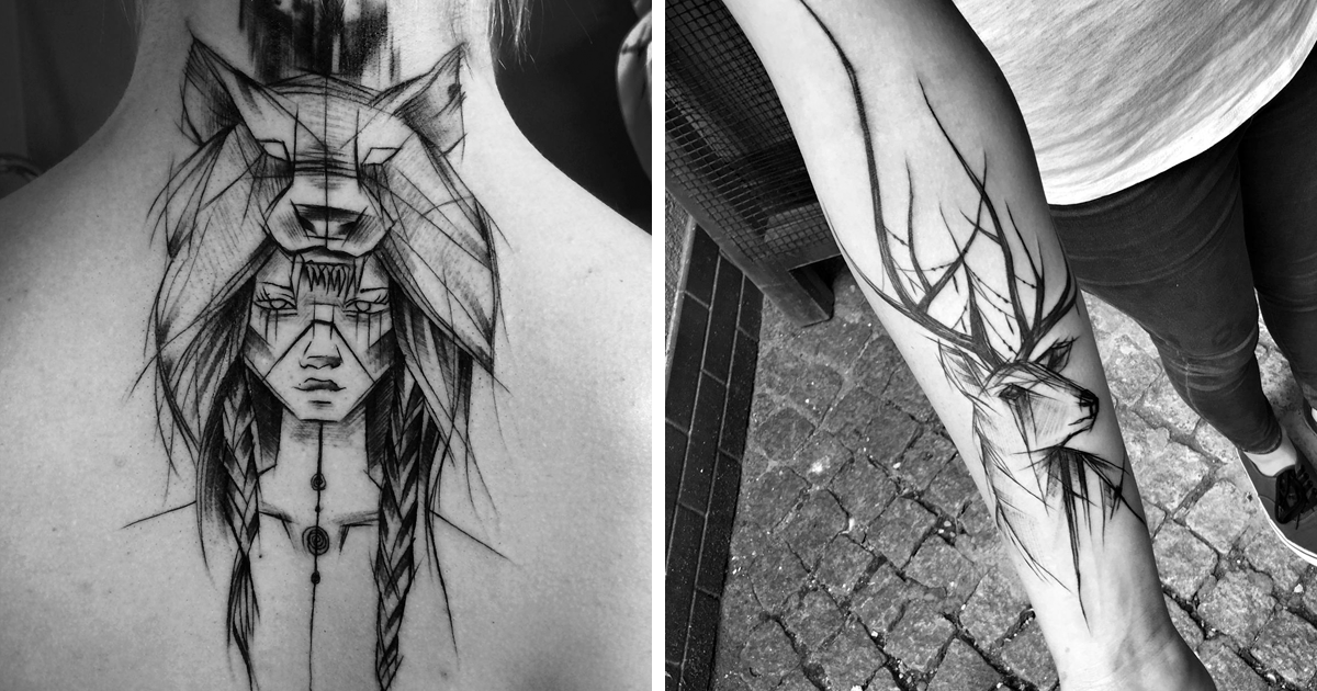 1200x630 Polish Tattoo Artist Shows The Beauty Of Imperfection With Her - Sketch Tattoo