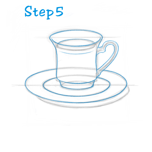 500x500 How To Draw A Tea Cup (Beginning) - Sketch Tea Cup