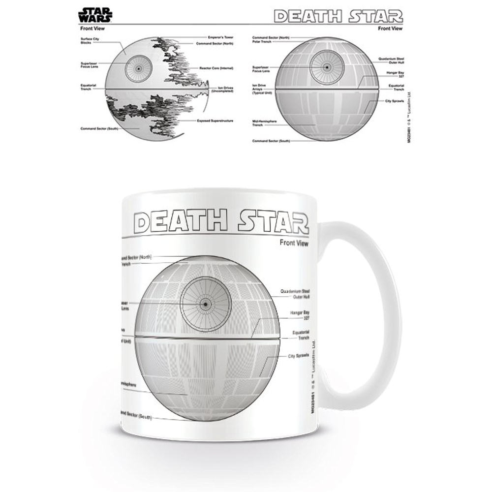 1000x1000 Star Wars Death Star Sketch Mug Ceramic Coffee Tea Cup Film - Sketch Tea Cup
