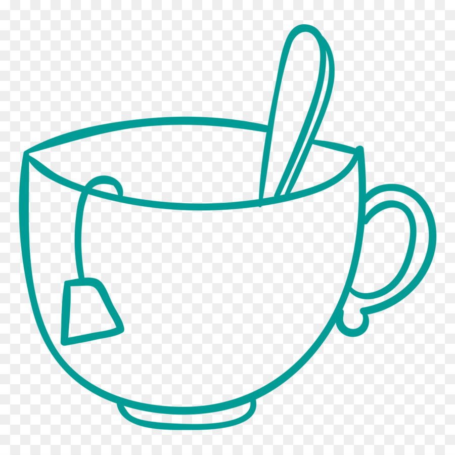 900x900 Coffee Bubble Tea Cafe Clip Art - Sketch Tea Cup