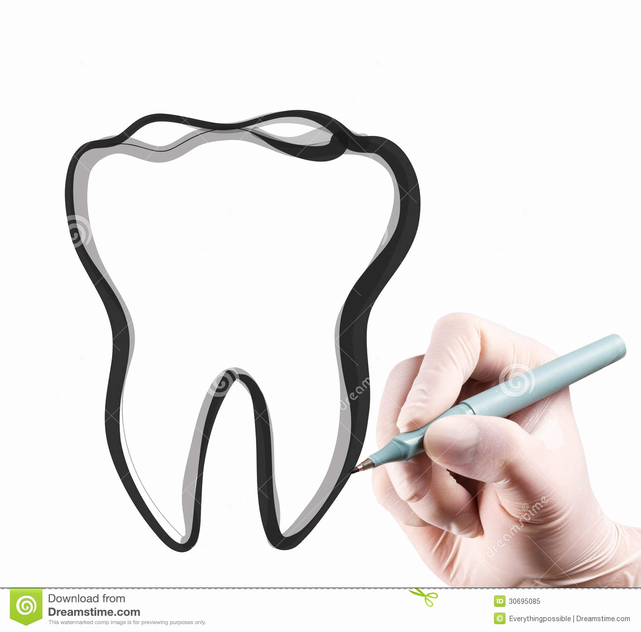 1300x1282 Teeth Sketch Hand Drawing A Teeth Stock Image Image Of Hand Clean - Sketch Teeth