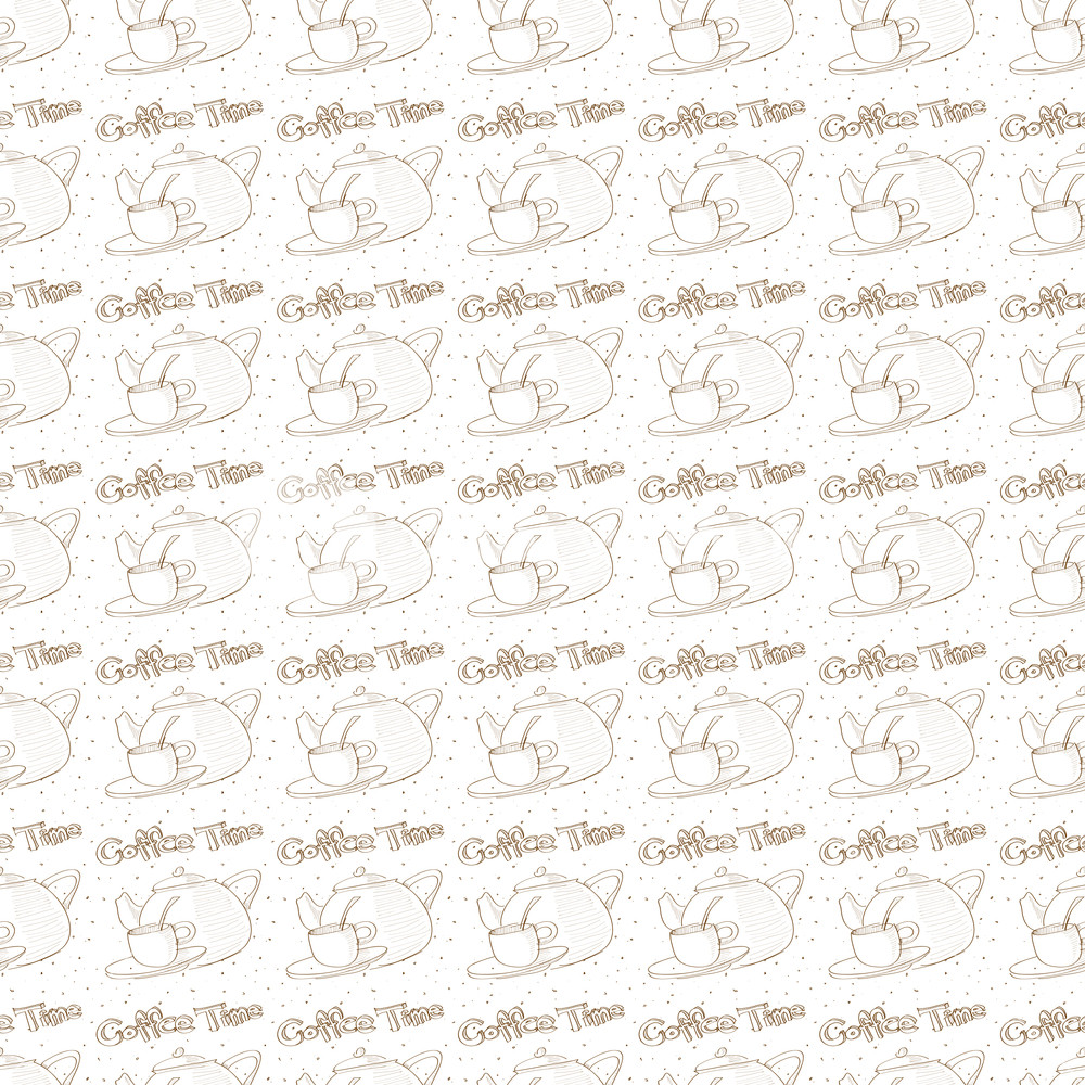 1000x1000 Teapot Sketch Seamless Texture. Royalty Free Stock Image - Sketch Texture