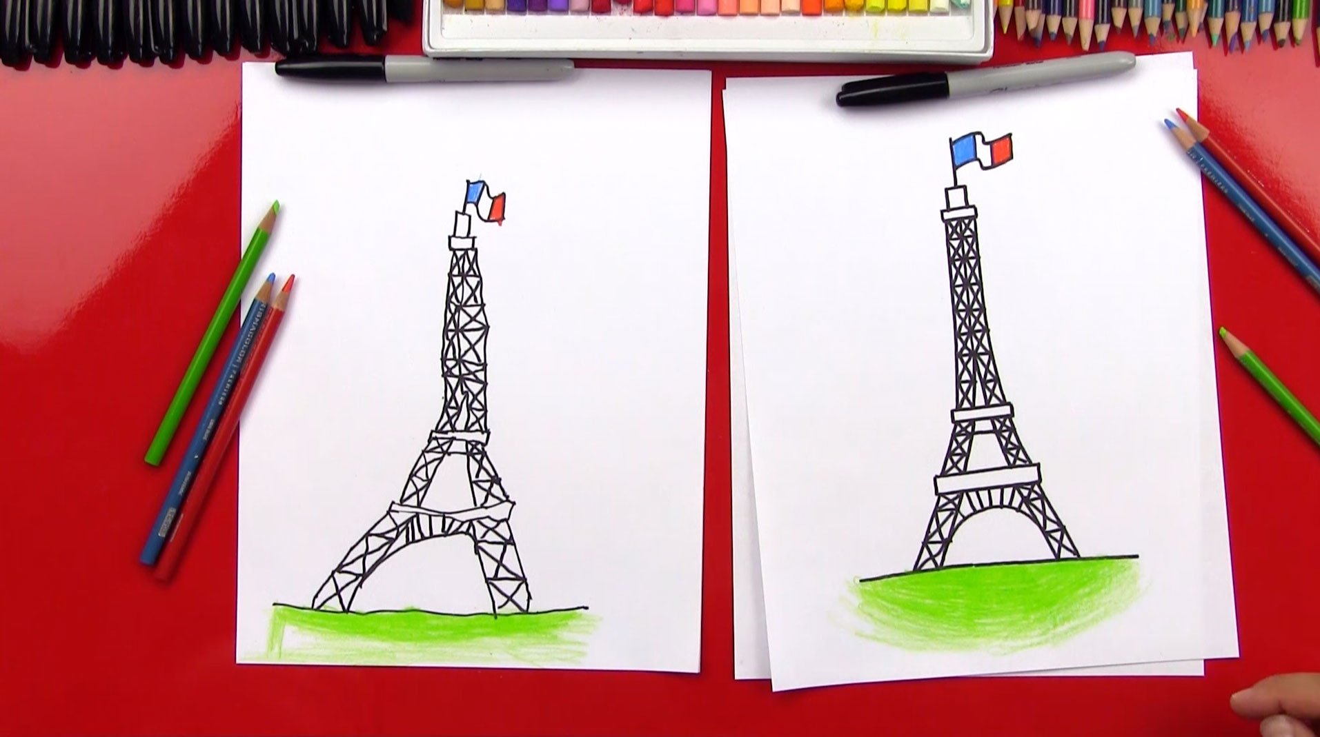 1913x1069 How To Draw The Eiffel Tower - Sketch The Eiffel Tower