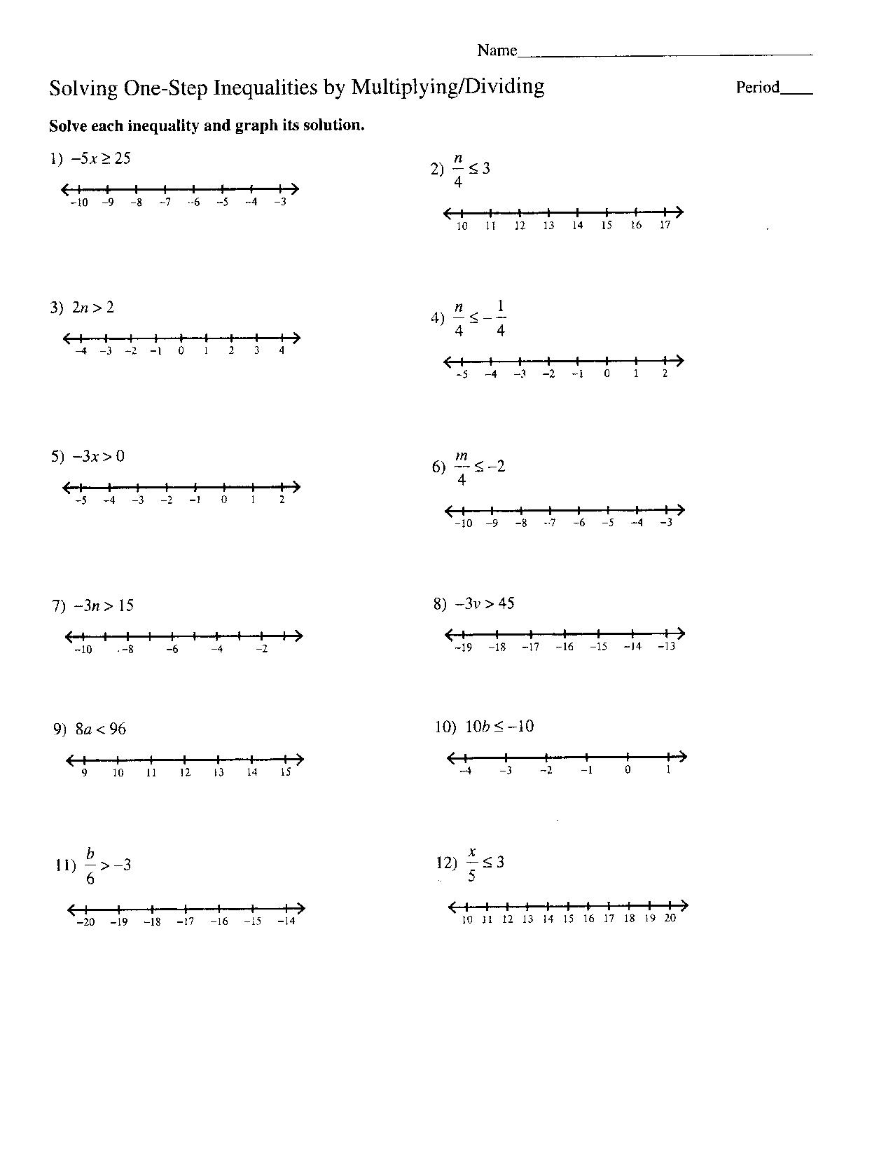 Graphing Multiple Linear Inequalities Worksheet