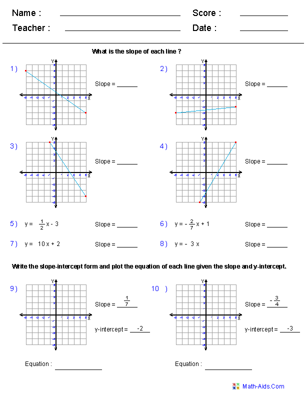 Sketch The Graph Of Each Linear Inequality Worksheet Answers