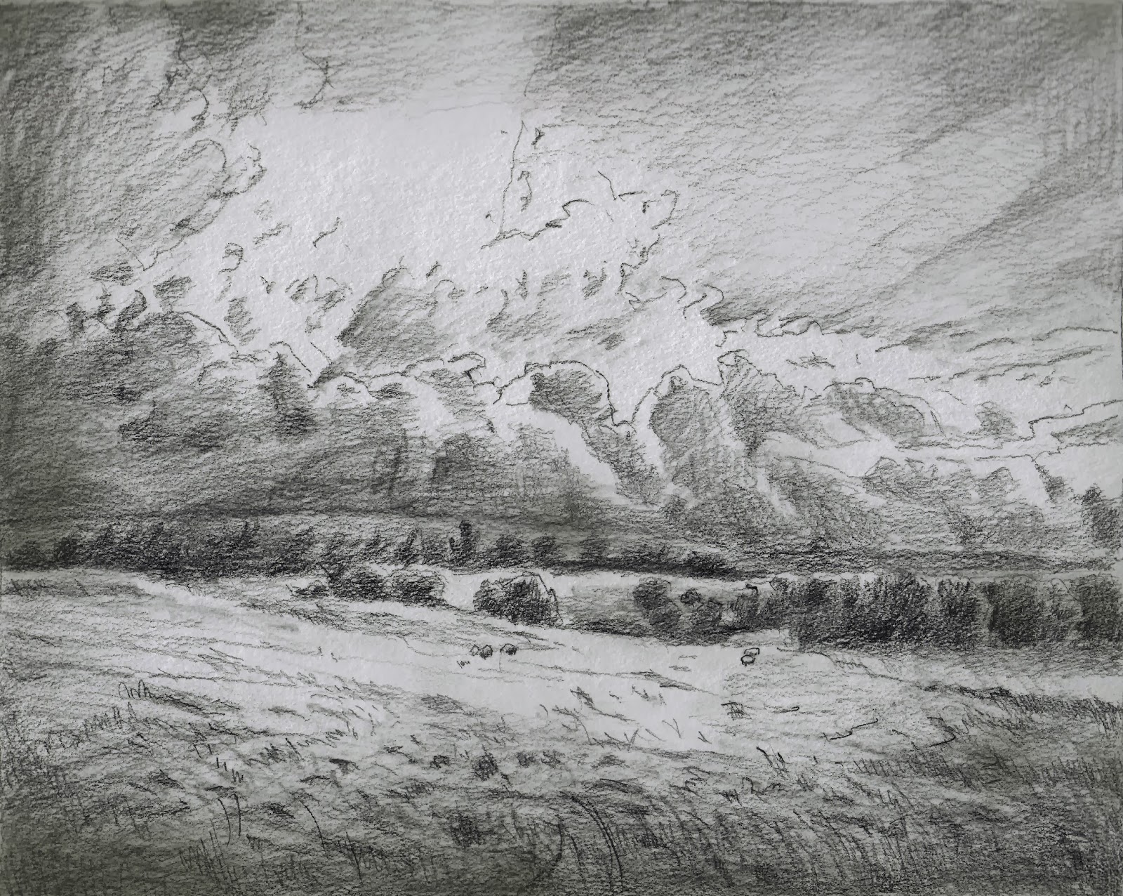 1600x1276 Katherine Kean Fine Art Standing In The Sky - Sketch The Sky