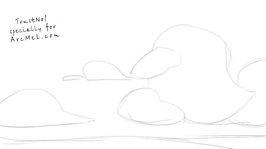 889x500 How To Draw The Sky Step By Step - Sketch The Sky