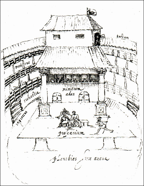 473x612 Sketch Of The Swan Theatre. - Sketch Theatre