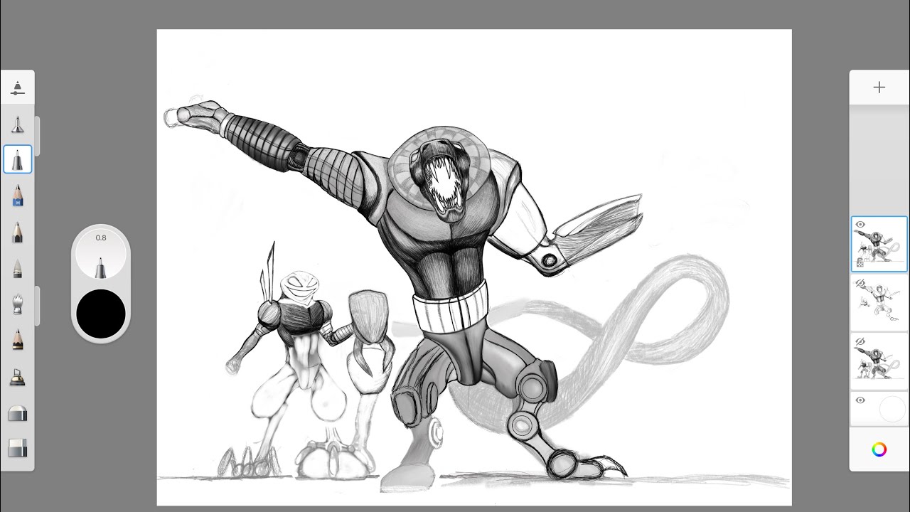 1280x720 Cyberfrog Amp Salamandroid Sketch Therapy 04 - Sketch Therapy