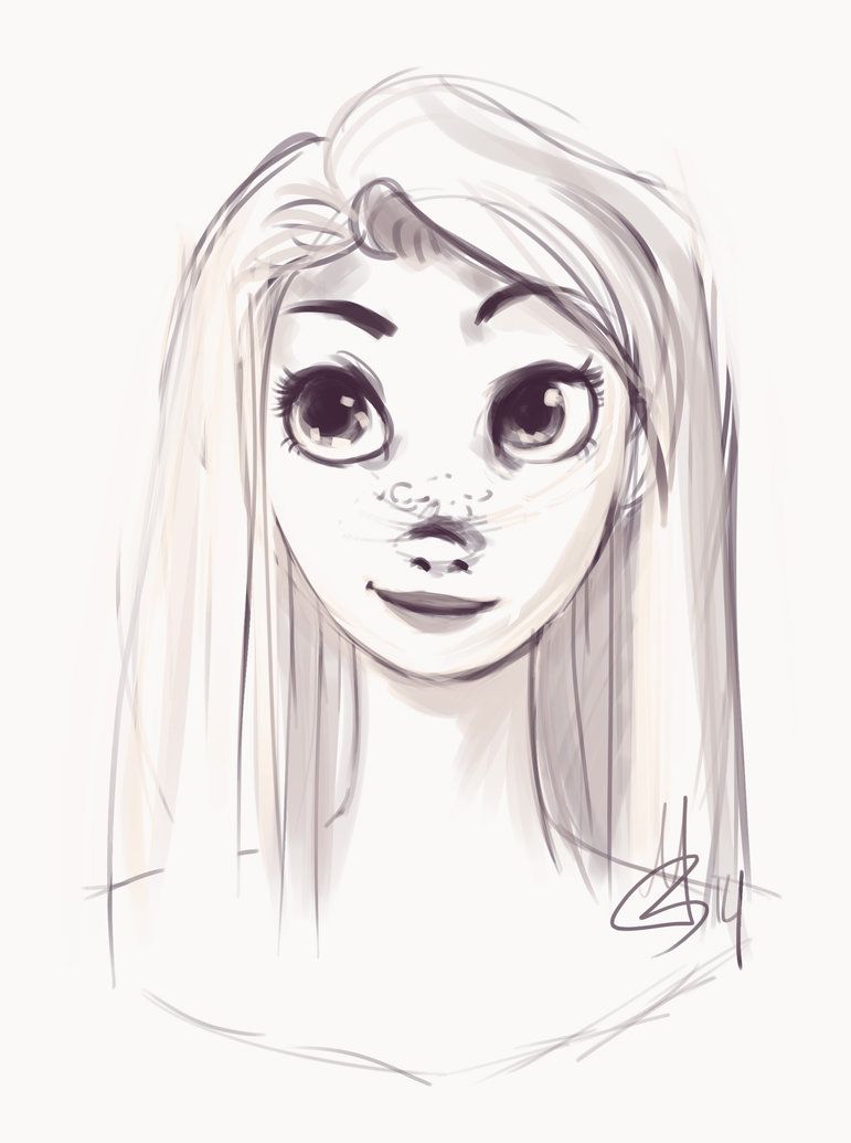 771x1035 Rapunzel Sketch By Ditto9 This Is So Cute - Sketch This Deviantart