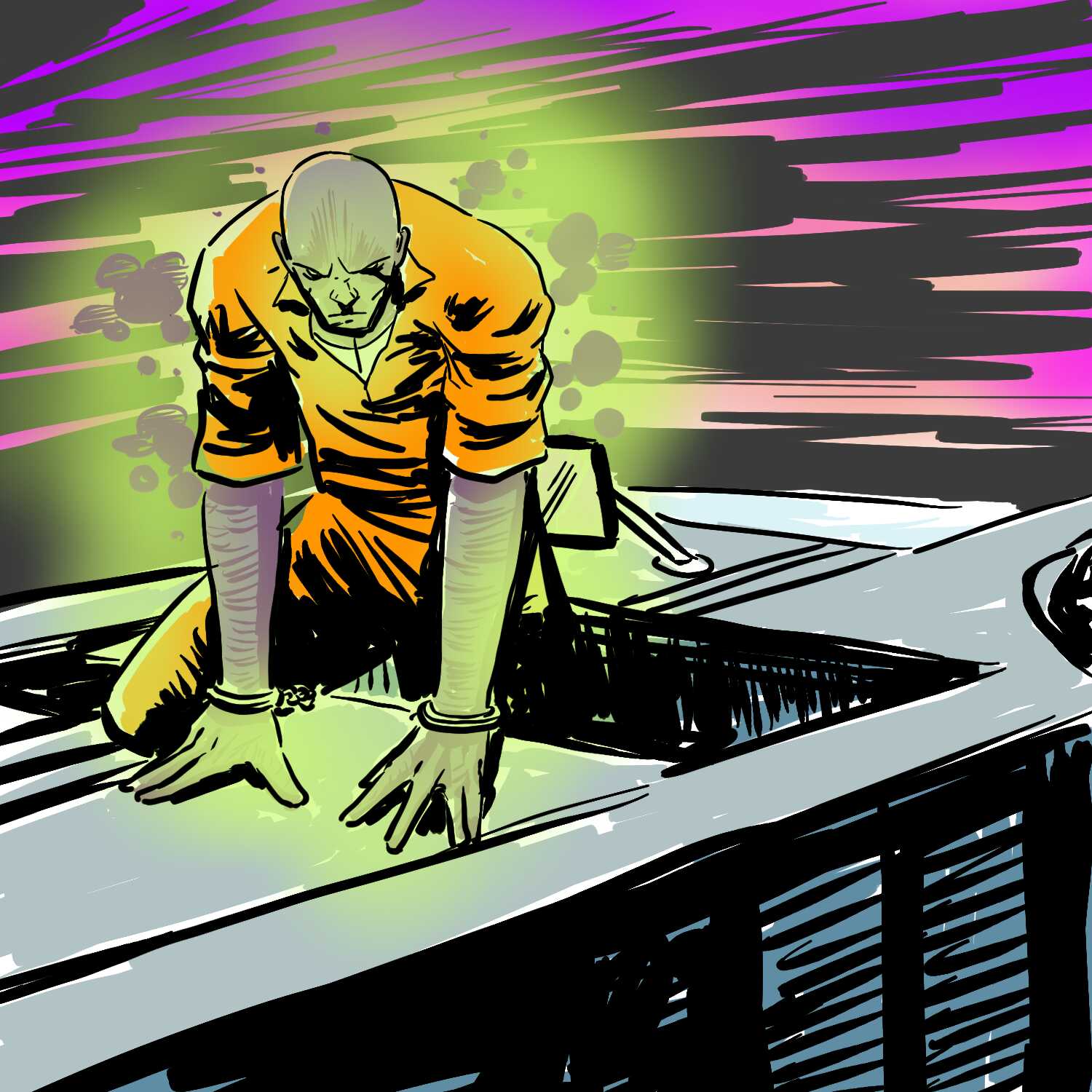 1500x1500 Daily Doodle Checking Out On The Prison Bus @imaginedragons - Sketch This Deviantart